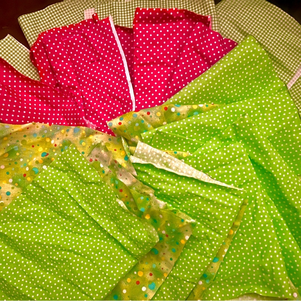Colorful Polka Dot Fabric Bundle